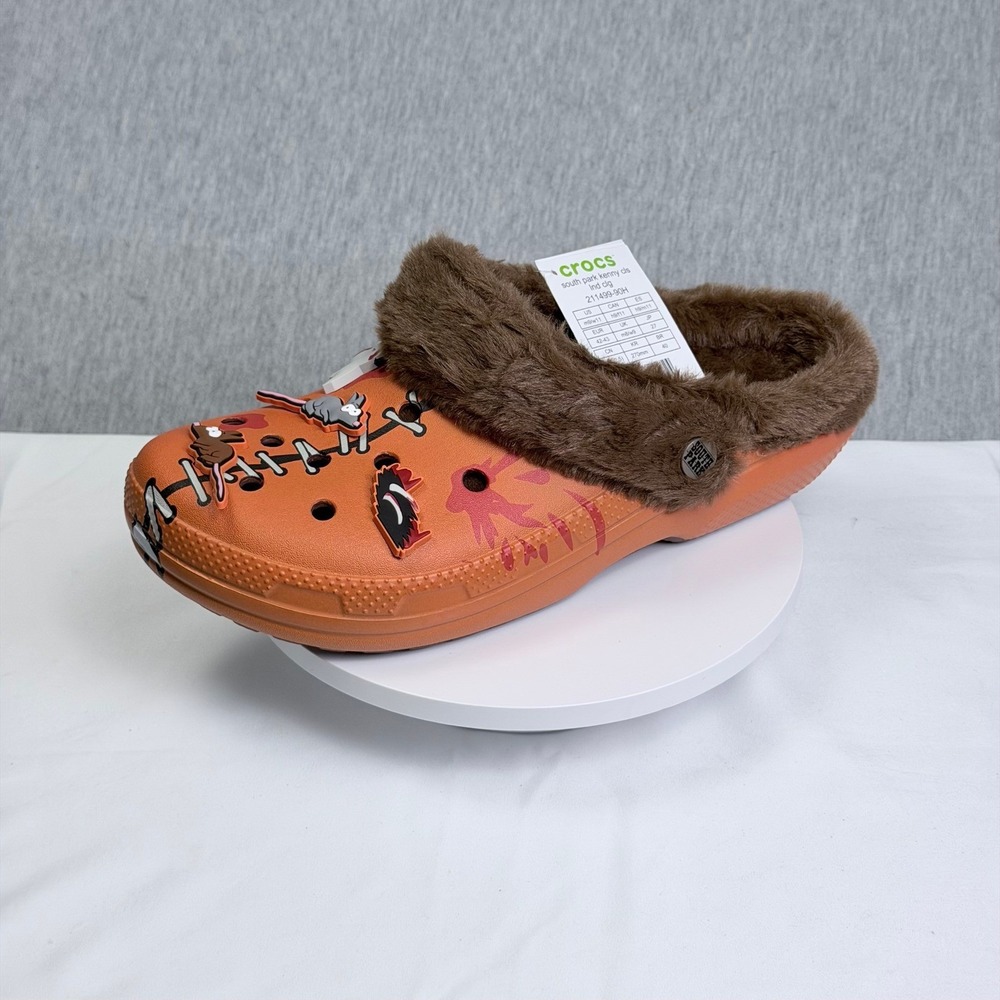 Crocs South Park Kenny Classic Lined Clog Orange 211499-90H Mens 9 Womens 11 - Picture 4 of 10